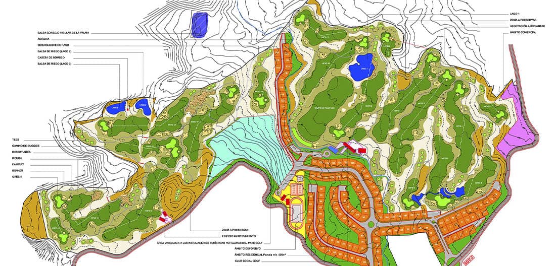 Master planing Ingenieria Campos de Golf - Target Ingenieros - Sancti Petri Hills Golf - Proyectos de ingenieria de Campos de Golf web